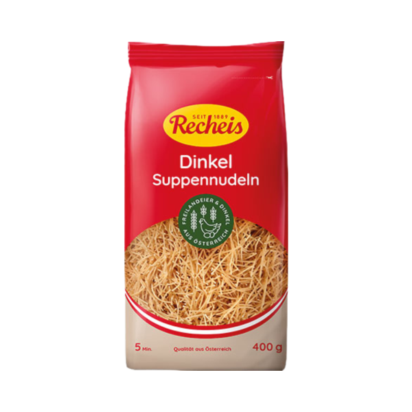 Recheis Naturgenuss Dinkel Suppennudeln, 400g